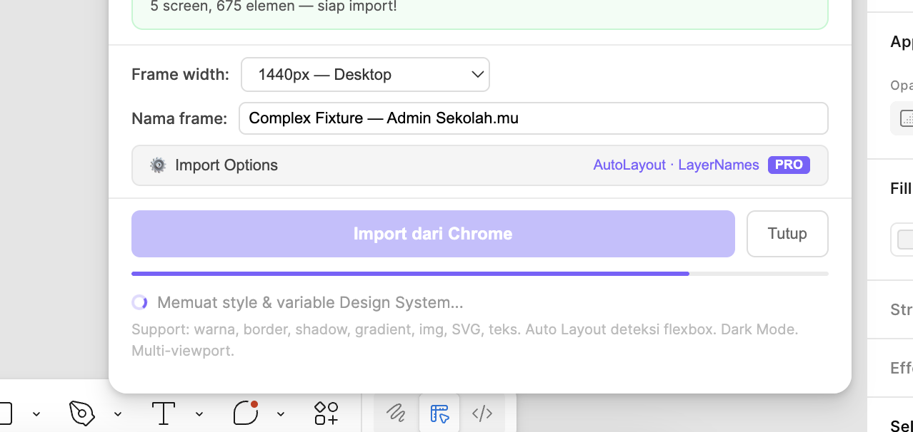 Loading — memuat style & variable Design System